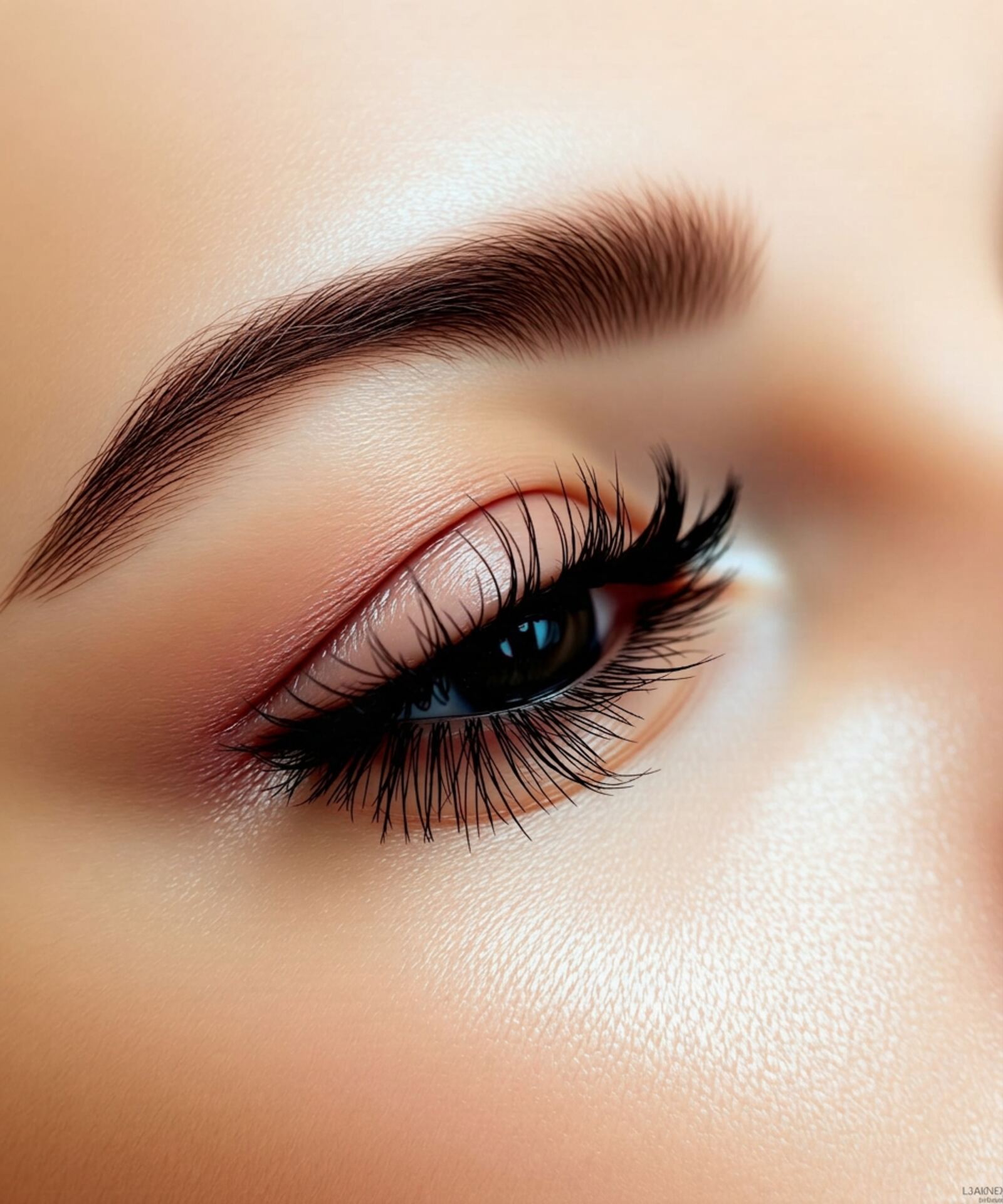 Luxury eyelash extensions detail